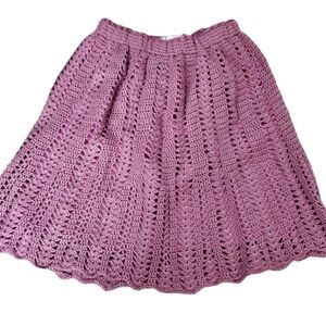 𝅺CROCHET Skirt with Lining